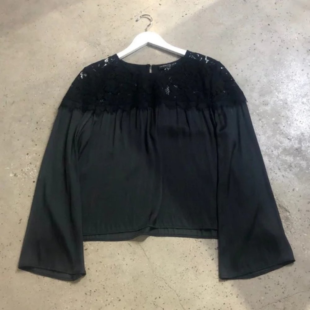 Generation Love Brigitte Lace Combo Blouse - Black
